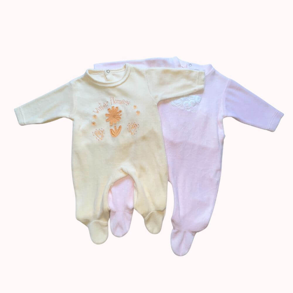LOT DE DEUX PYJAMAS FILLE 3 MOIS