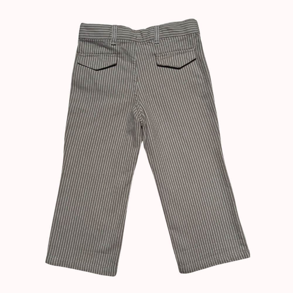 PANTALON BEIGE A RAYURES -VERBAUDET- 2 ANS