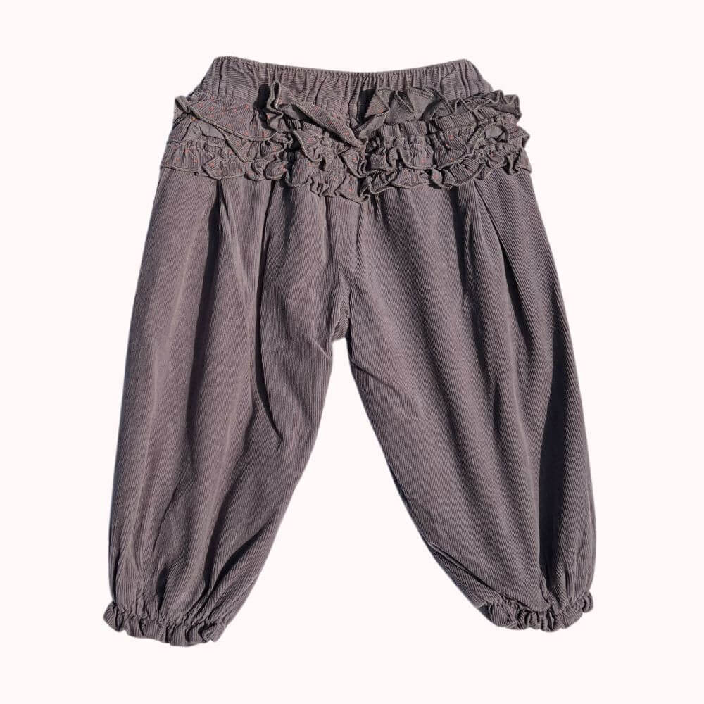 PANTALON VELOURS MARRON TAPE A L'OEIL 9 MOIS