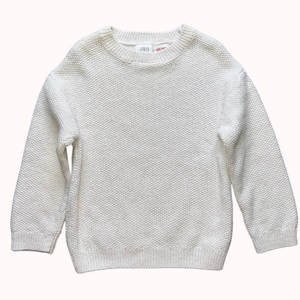 PULL BEIGE CLAIR ZARA 3-4 ANS
