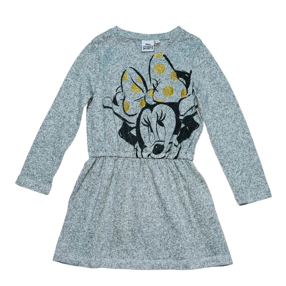 ROBE GRISE -MINNIE MOUSE- 4 ANS.