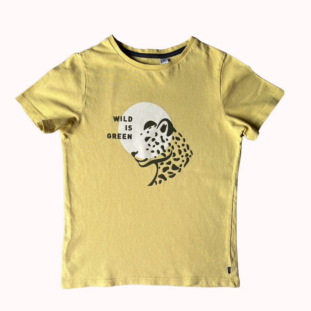 TEE-SHIRT JAUNE-OKAÏDI- 8 ANS