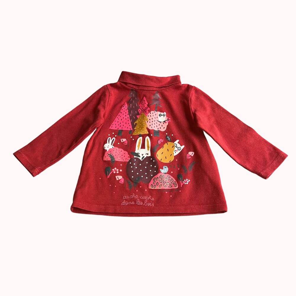 SOUS-PULL ROUGE DPAM 18 MOIS