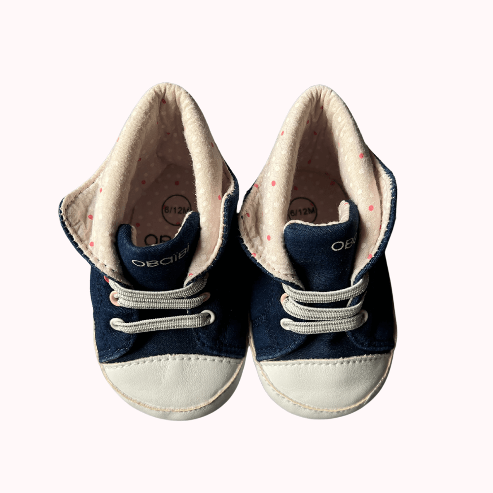 CHAUSSURES BEBE BLEU MARINE -OBAÏBI- 6-12 MOIS