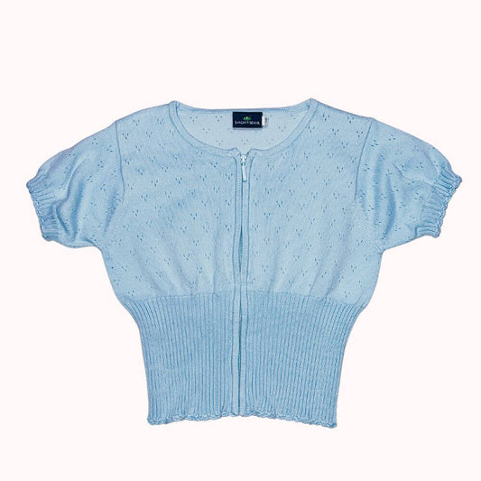 GILET BLEU CIEL MANCHES COURTES -SERGENT MAJOR- 5 ANS