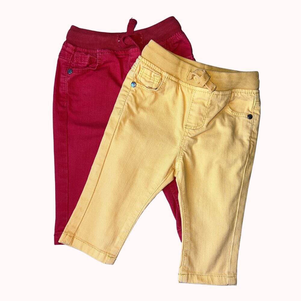 LOT DE DEUX PANTALONS - TAPE A L' OEIL- 6 MOIS