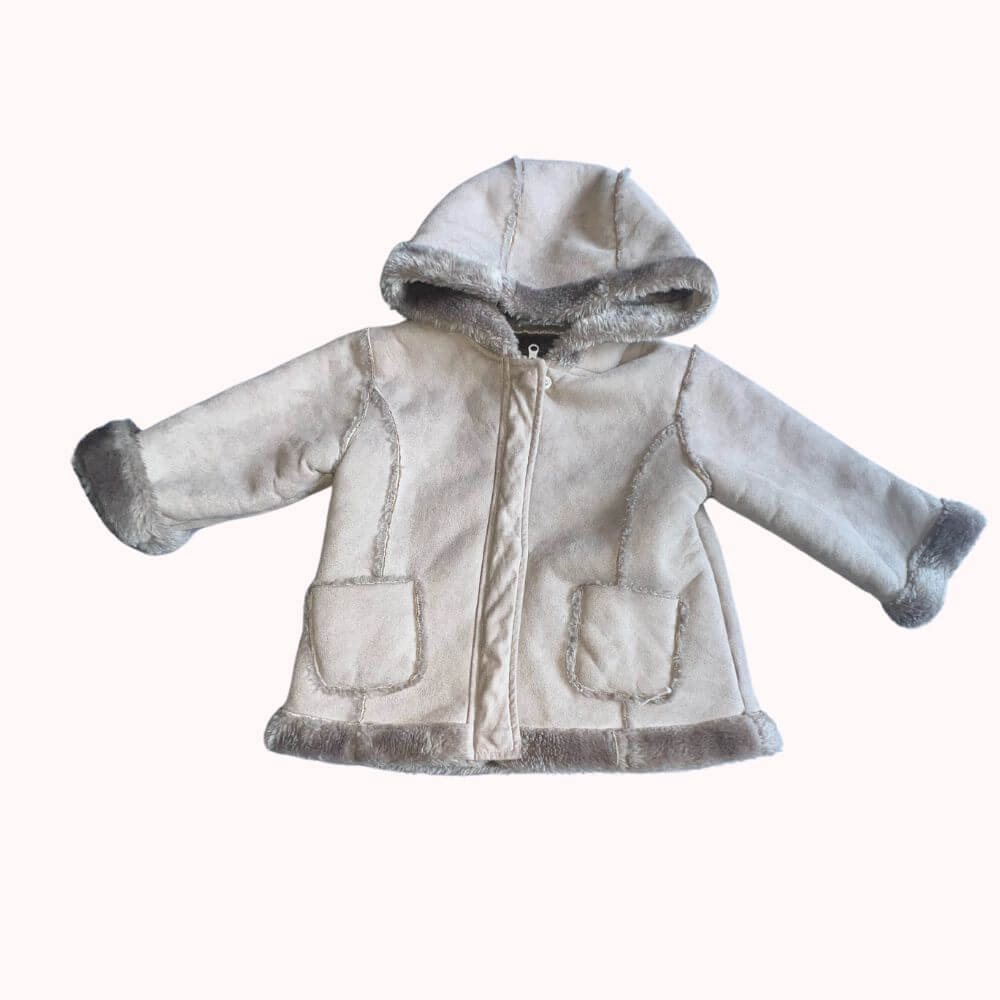 MANTEAU IMITATION DAIM 18-24 MOIS