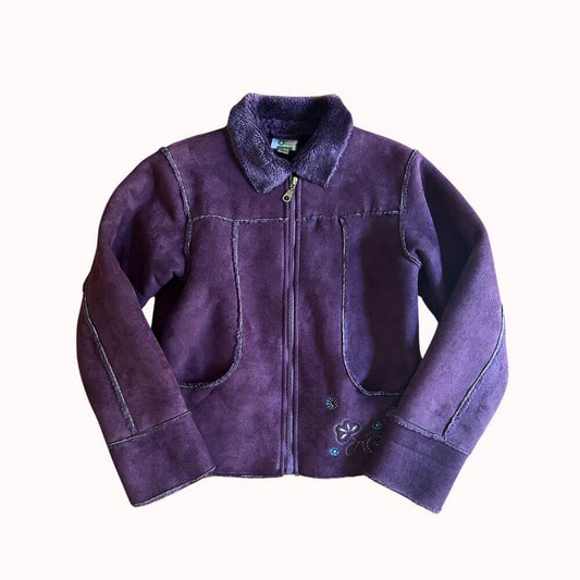 MANTEAU VIOLET- VERBAUDET- 10 ANS