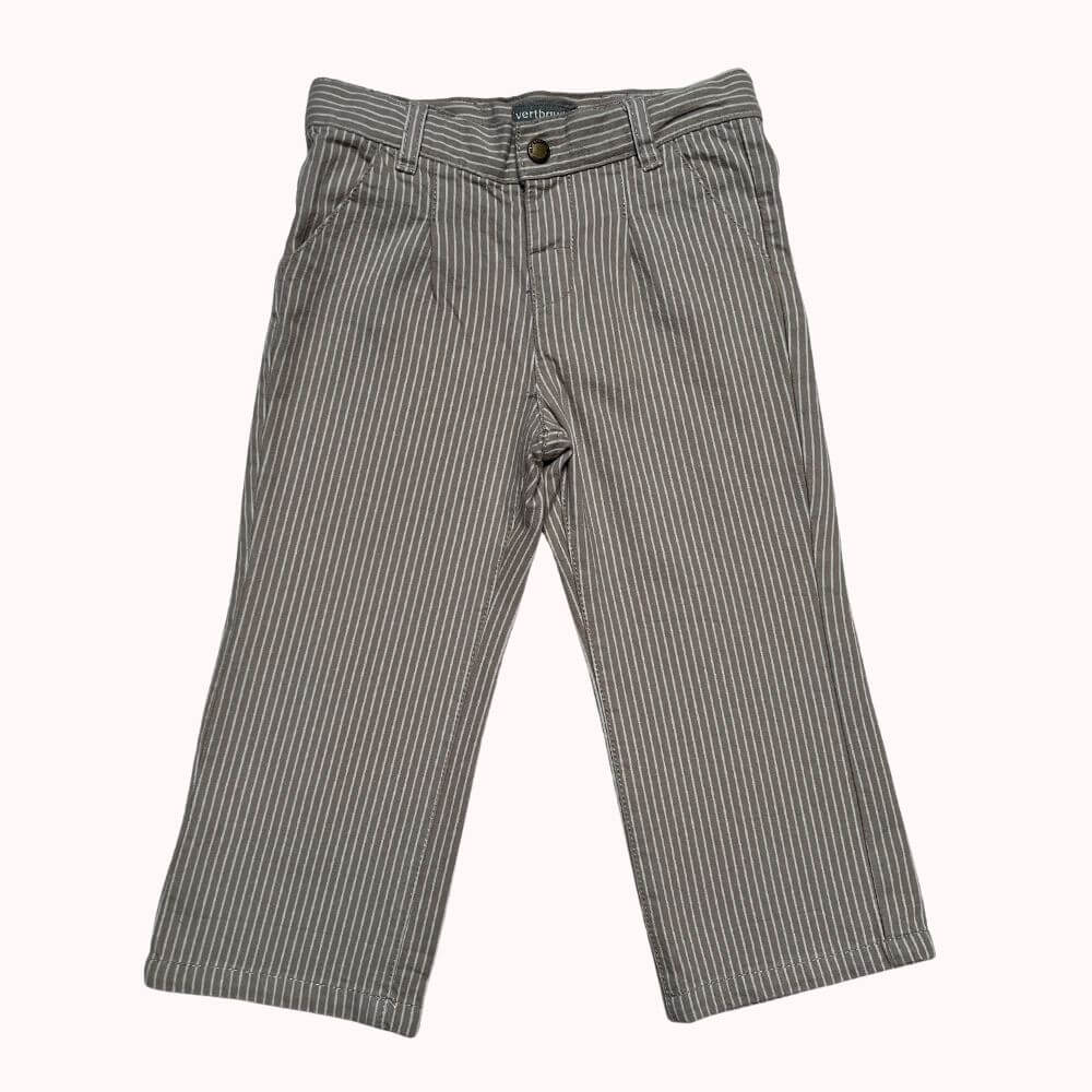PANTALON BEIGE A RAYURES -VERBAUDET- 2 ANS