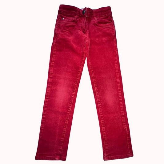 PANTALON ROUGE EN VELOURS - ORCHESTRA- 4 ANS