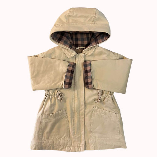 PARKA BEIGE DOUBLURE MATELASSEE - ZARA- 2-3 ANS