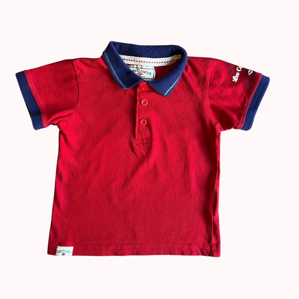 POLO ROUGE- LEE COOPER- 24 MOIS