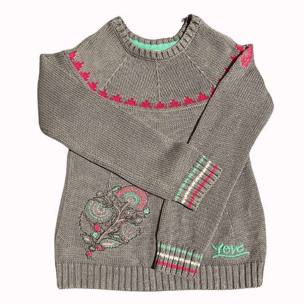 PULL GRIS A MOTIFS -PREMAMAN- 5 ANS