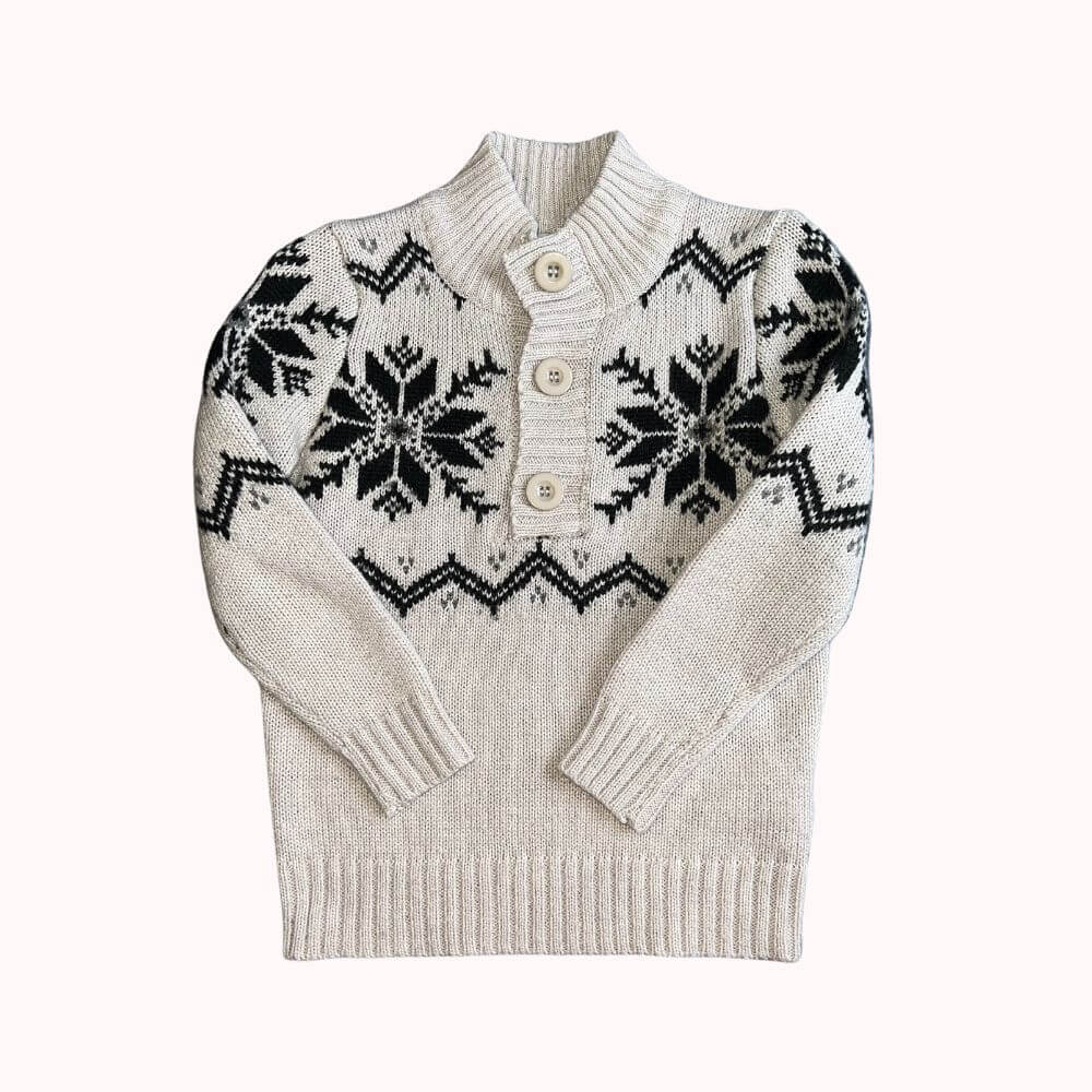 PULL JACQUARD-BEST MOUNTAIN- 6 ANS