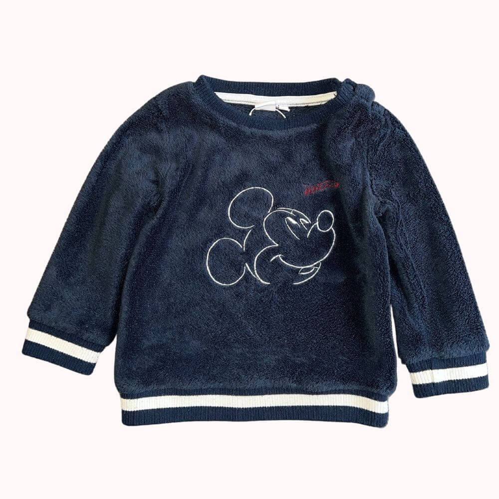 PULL POLAIRE BLEU- DISNEY BABY-24 MOIS