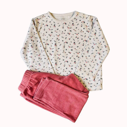 PYJAMA A FLEURS ROSE ET BLANC -KIABI- 3 ANS