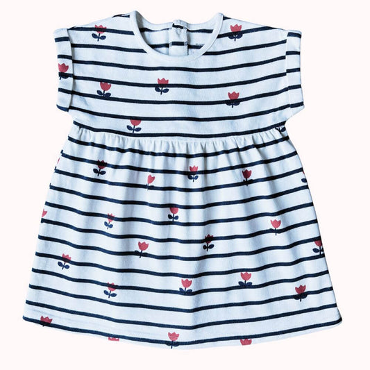 ROBE-BOUT'CHOU- COTON BIO- 12 MOIS