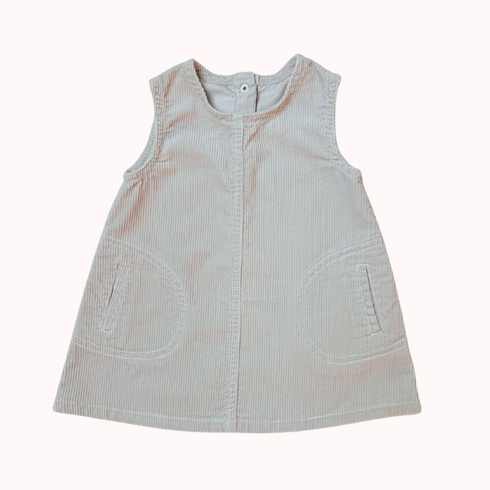 ROBE ECRUE EN VELOURS -TEX- 6 MOIS