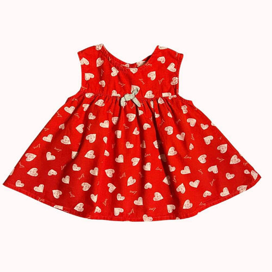 ROBE ROUGE "PETITS COEURS"-ORCHESTRA- 6 MOIS