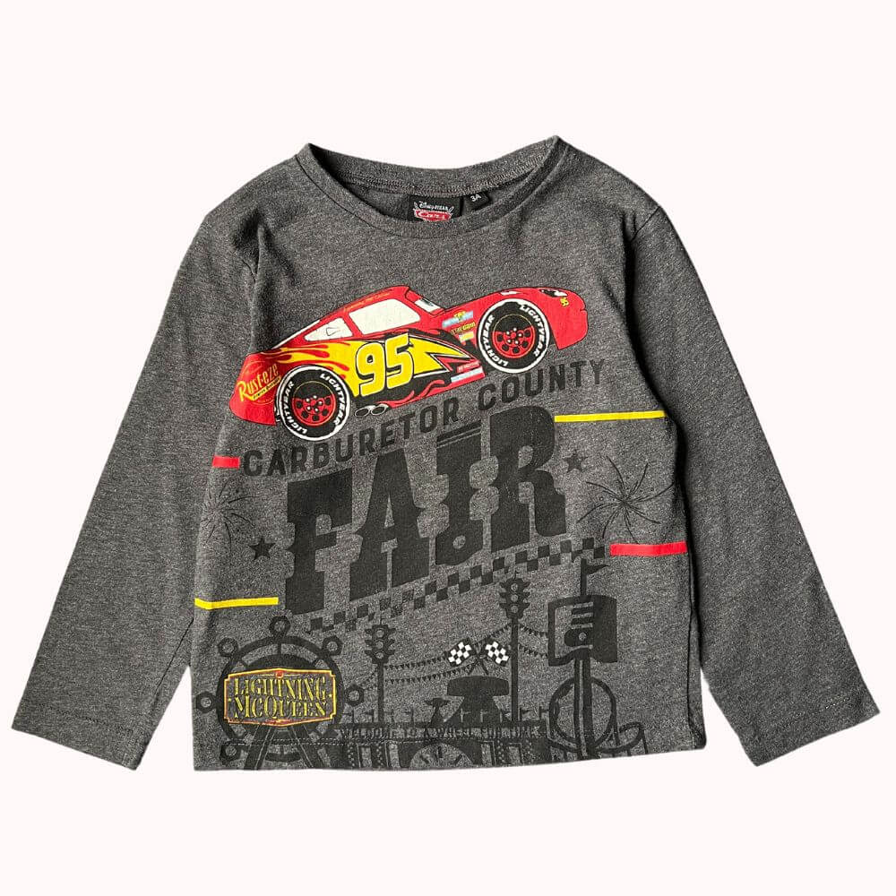 TEE-SHIRT MANCHES LONGUES -PIXAR "CARS"- 3 ANS