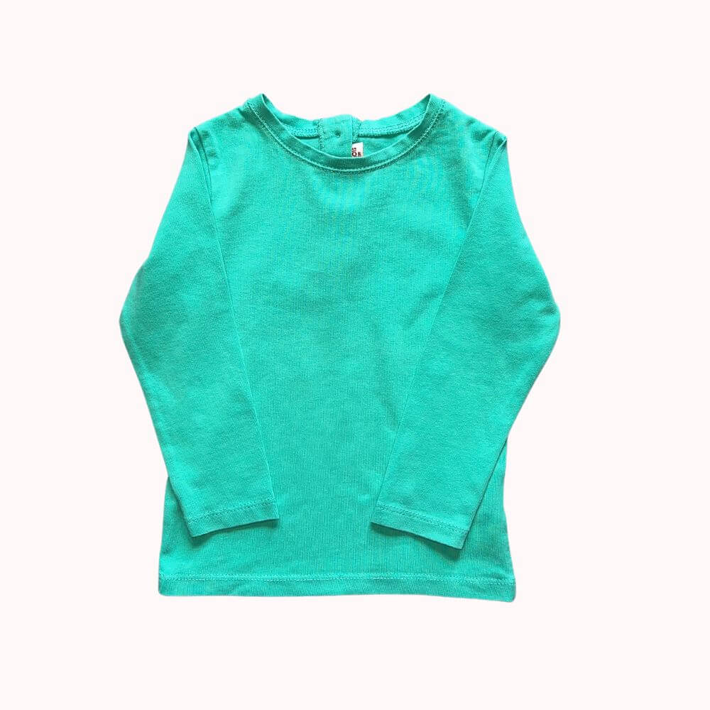 TEE-SHIRT MANCHES LONGUES VERT DPAM 23 MOIS