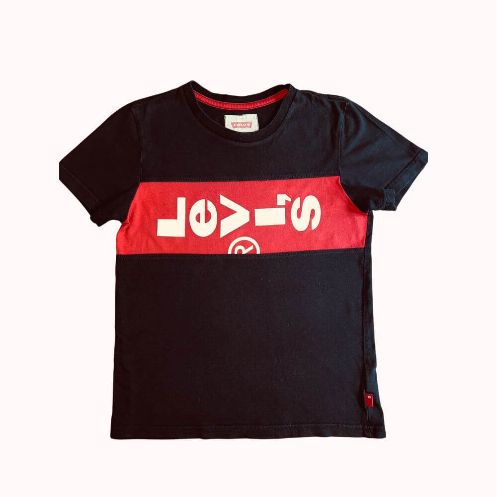 TEE-SHIRT NOIR- LEVI'S- 10 ANS