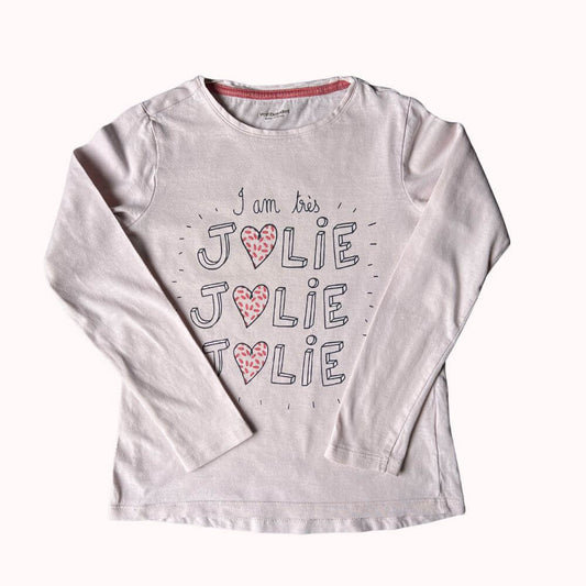 TEE-SHIRT ROSE-VERBAUDET- 8 ANS