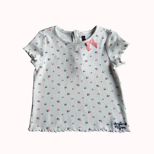 TEE-SHIRT A FLEURS- SERGENT MAJOR- 24 MOIS