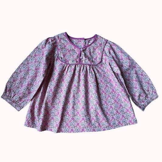 TUNIQUE ROSE A FLEURS -MILA BLUE- 9 MOIS